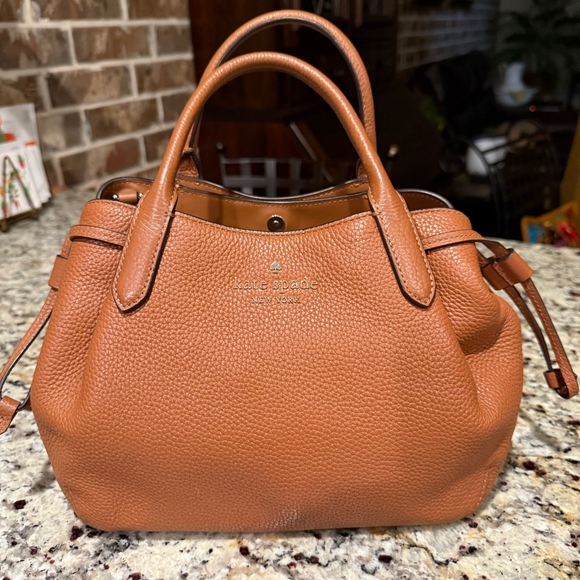 Kate Spade Brown Leather Handbag and Wallet Set 10x8 - Picture 7 of 11